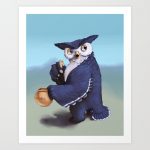 Tufted Owl Beast Art Print