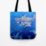 Two Finned Ultraladon Tote Bag