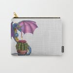 Cactus-Flower Dragon Carry-All Pouch