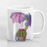 Cactus-Flower Dragon Mug